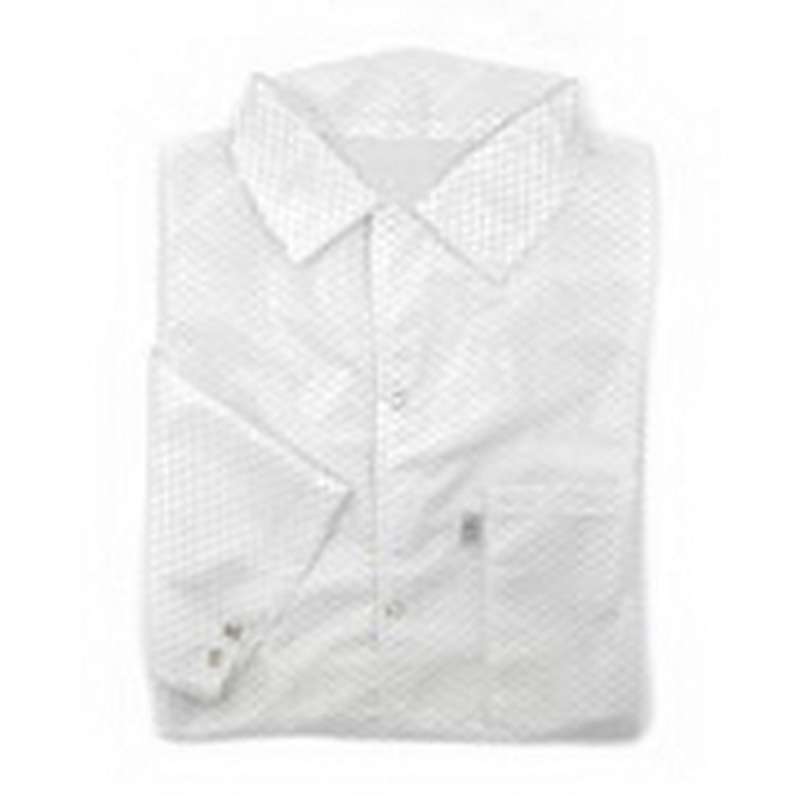 ESD-Safe Lightweight Smock with Snap Cuffs, White, 2X-Large